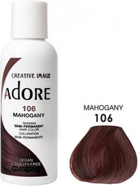 Adore Semi Permanent Hair Color 106 Mahogany 118 ml