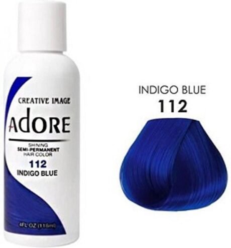 Adore Semi Permanent Hair Color 112 Indigo Blue 118 ml