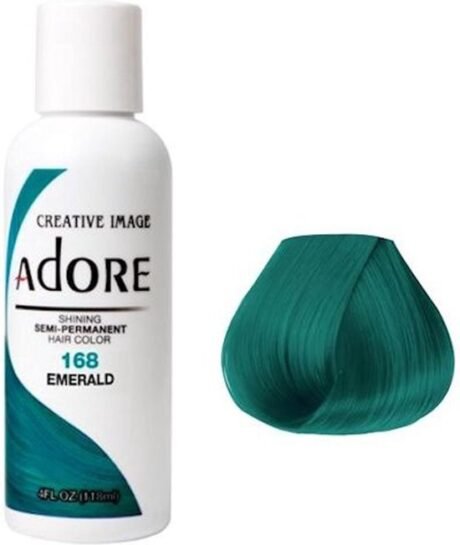 Adore Semi Permanent Hair Color 168 Emerald 118 ml