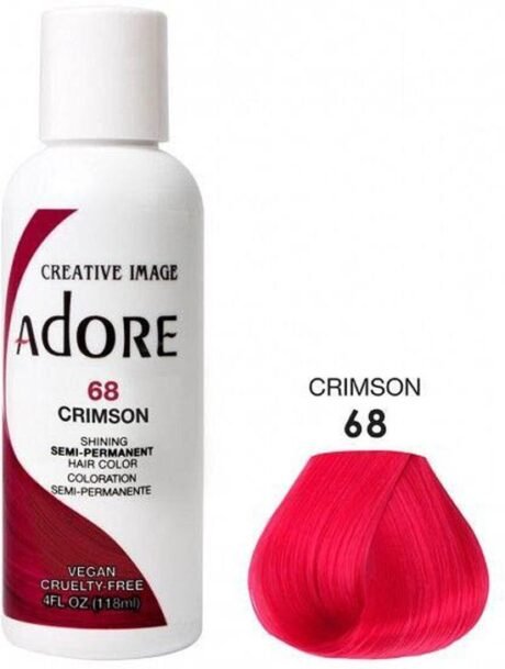 Adore Semi Permanent Hair Color 68 Crimson 118 ml