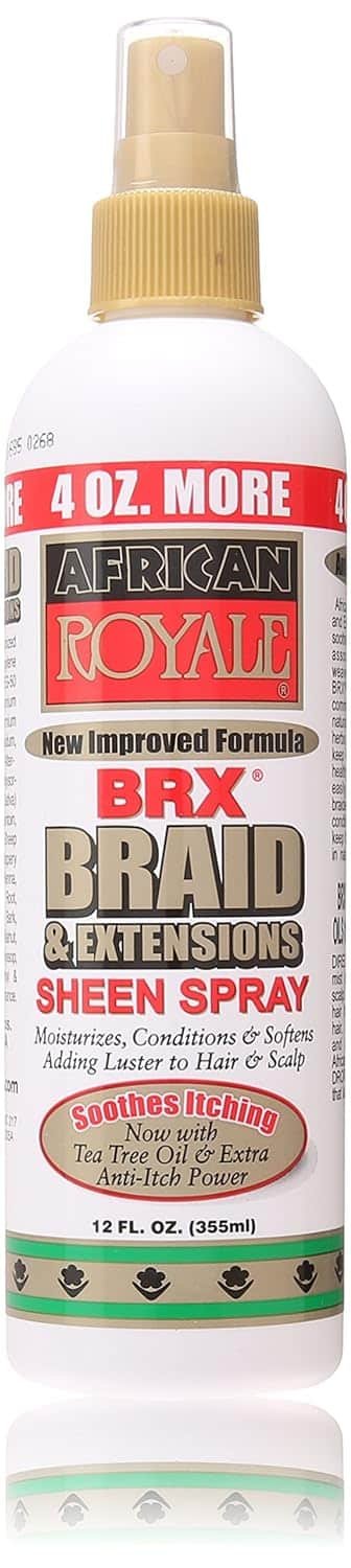 nAfrican Royal BRX Braid Sheen Spray 12oz